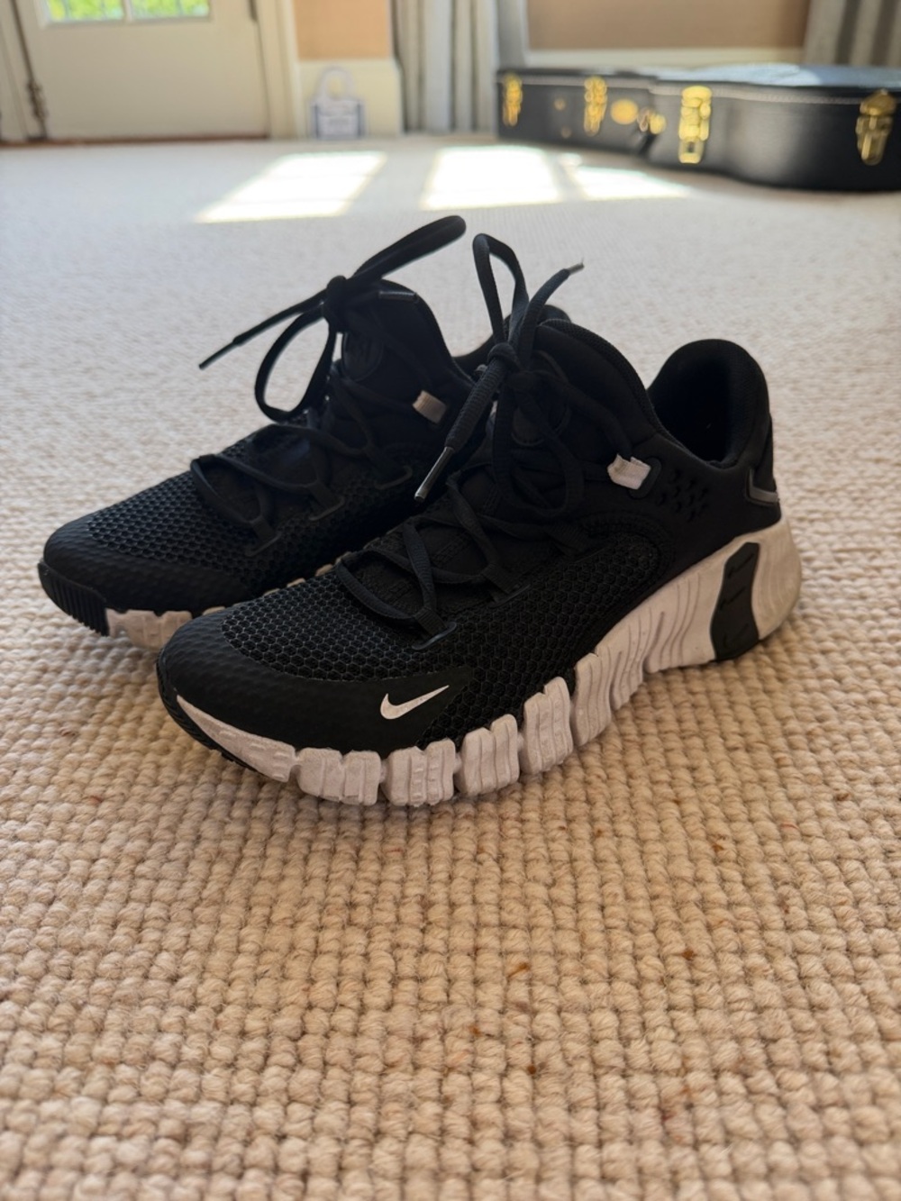 Nike Black and White Metcon Trainers